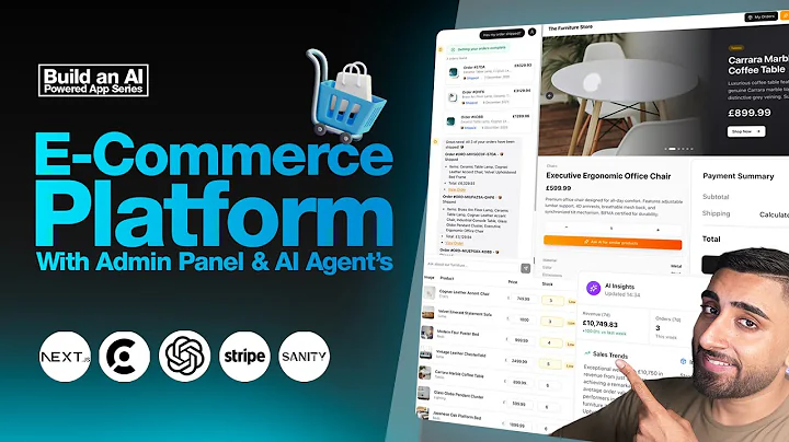 🔴 Let’s build an AI E-Commerce Platform with NEXT.JS 16! (Sanity, Clerk, Stripe, AI Agents, Zustand)