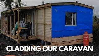 Insulating & Cladding our Mobile Home/Static Caravan Part 1. Episode 17