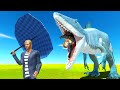 Shark MONSTER Escapes New Zoo - Animal Revolt Battle Simulator