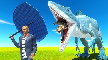 Shark MONSTER Escapes New Zoo - Animal Revolt Battle Simulator