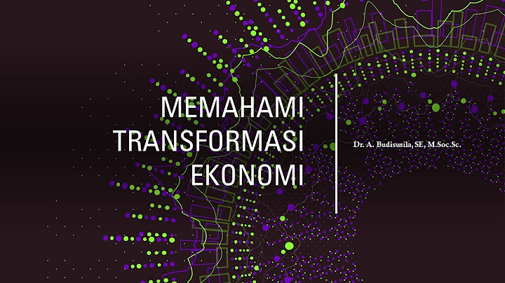 Apa yg di sebut transformasi ekonomi