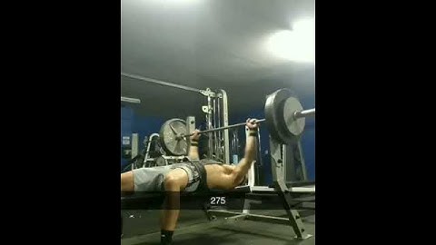 275 x 3 pause bench