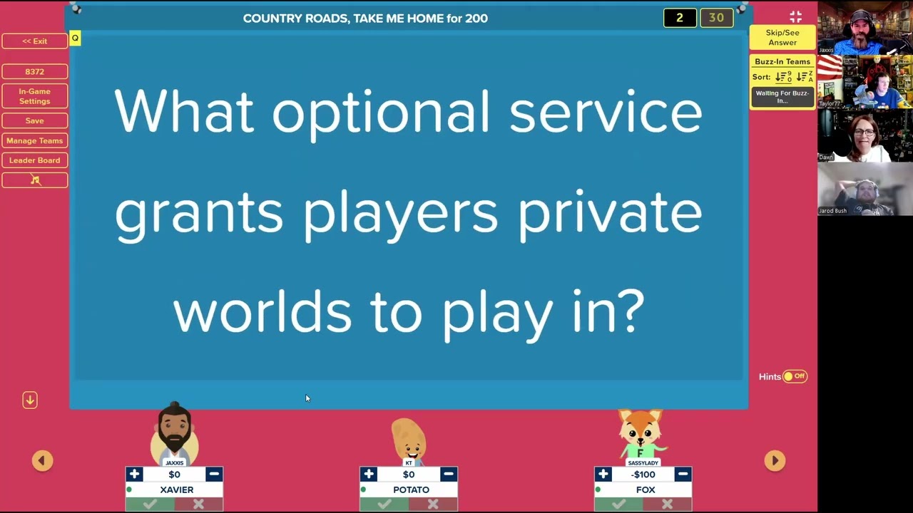 Fallout Jeopardy 2026