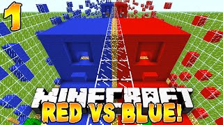 Minecraft - Red vs Blue Parkour! (TBNRfrags vs TBNRKenworth) - 1/2