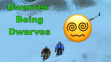 Dwarves in World of Warcraft just being dwarves! First time in 20y of wow i notice this #gaming