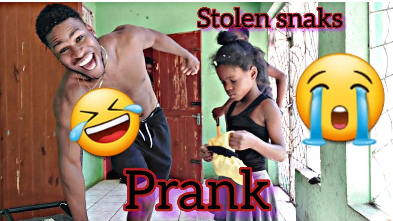 Ashley stole the baby 🍬🍭snak prank must watch 😲 🤣🤣🇯🇲 she cried