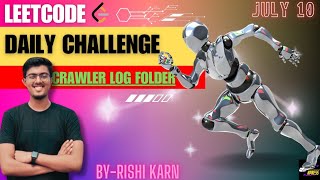 1598. Crawler Log Folder | Leetcode Daily Challenge | Tree Levels | DSA | Hindi