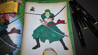 ASMR ✨ | Coloring Zoro 🗡️ ONE PIECE