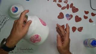 Bombonera estilo antiguo. Porcelana fría, Diy, Artesanato