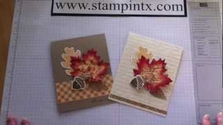 How to Create Beautiful Fall Cards using Stampin Up! products