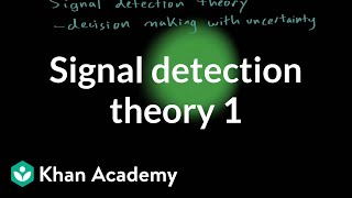Signal detection theory - part 1 | Processing the Environment | MCAT | Khan Academy