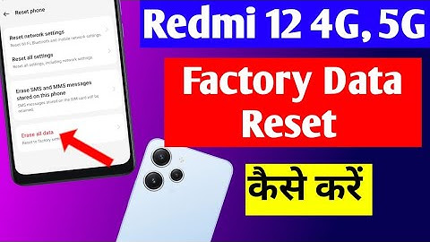 Redmi 12 4g ko reset kaise kare | how to factory data reset in redmi 12 4g