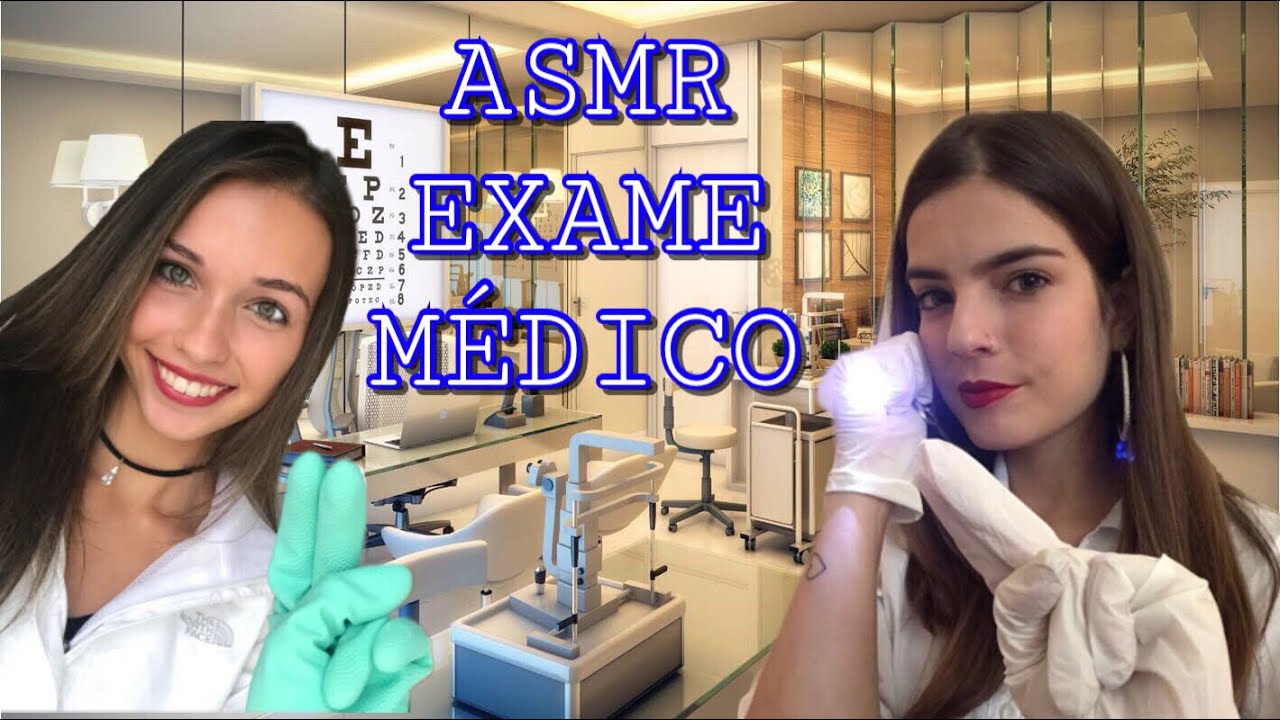 ASMR 🚑 EXAME DOS NERVOS CRANIANOS + EXAME OFTALMOLÓGICO 🚑 feat. Jéssica(Banana Vintage)