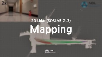 [AIDL, demo] 2D Lidar Mapping (SOSLAB GL3)