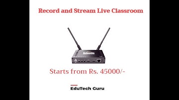 Live Stream Classroom solution with wireless encoder G Series