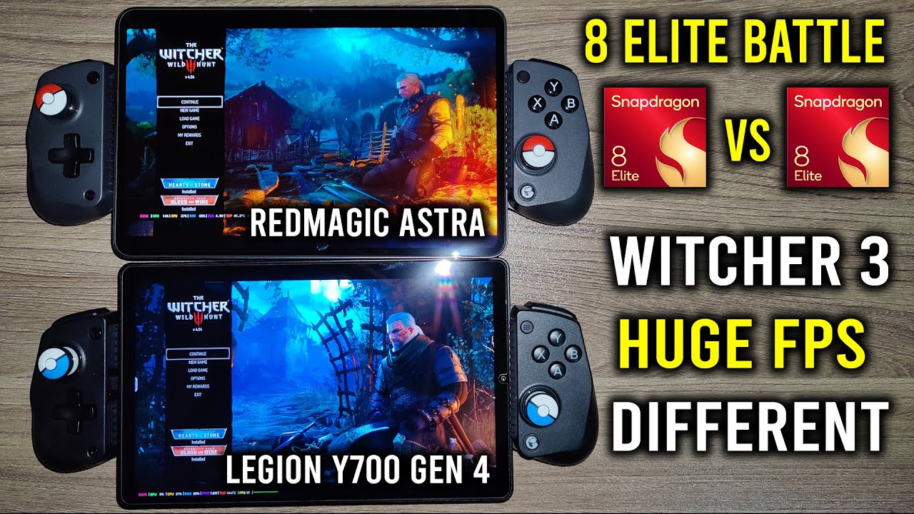 Legion Y700 Gen 4 против RedMagic Astra: огромная разница в FPS. Ведьмак 3. Эмуляция Gamehub на ПК.
