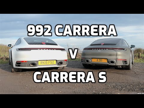 Porsche 992 Carrera v Carrera S head to head review 2020 - YouTube