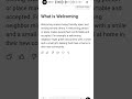 What is Welcoming?