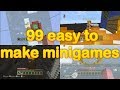 Minecraft - 99 easy to make minigames (3 easy to make minigames SUPER CUT) 99 minigame ideas!