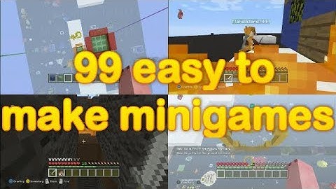 Minecraft - 99 easy to make minigames (3 easy to make minigames SUPER CUT) 99 minigame ideas!