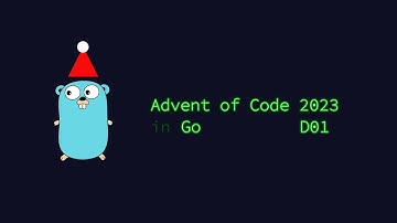 Advent of Code 2023 in Go - Day 01