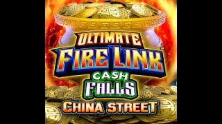 Ryan Richard Slots "Ultimate Fire Link Cash Falls China Street" Slot Machine at Potawatomi Hotel