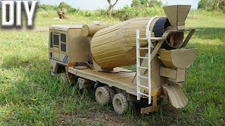 How To Make Mixure Truck From Cardboard | DIY Channel