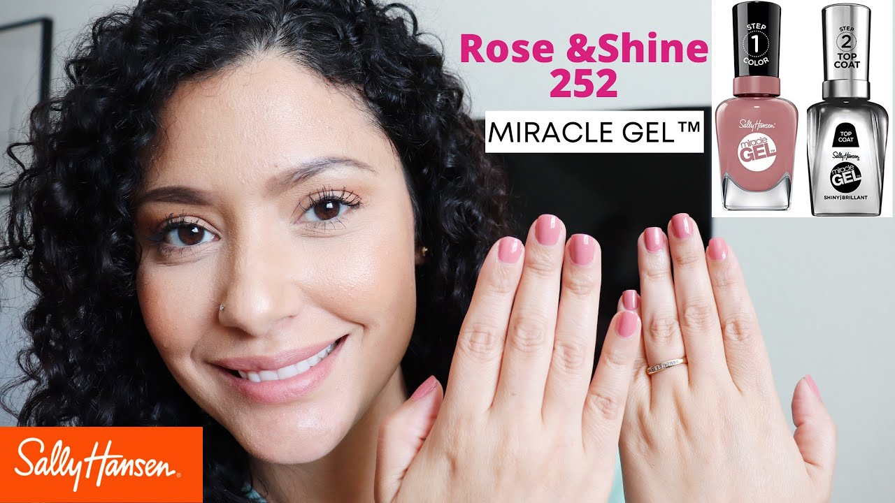 shampoo global Modsige How to apply nail polish /Sally Hansen Miracle Gel Nail Polish/Rose & Shine  252 Test - YouTube