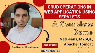 #15 (Mini Project) CRUD Operations in Java Web Application with Servlets | MYSQL | NetBeans |Demo|RK Profile
