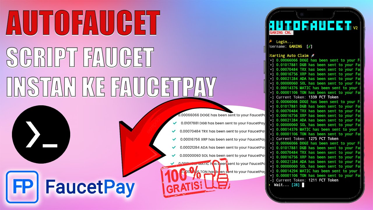 🟢 AUTOFAUCET NEW (SCRIPT AUTO FAUCET) web penghasil crypto gratis - YouTube