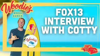 Famous Woodie's Wash Shack - FOX13 Interview with Pro Big Wave Surfer Andrew "Cotty" Cotton Wealth