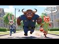 Zootopia 2 360° VR Run Challenge 🐰 RUN BEFORE SHE CATCHES YOU!