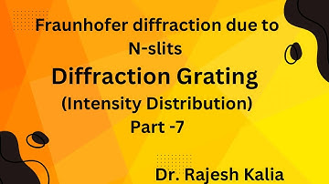 Part-6 Fraunhofer diffraction due to N-slits
