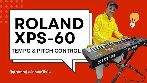 Roland XPS-60 Tempo And Pitch link Setup By Raja Sinha. @IndiaRoland #xps60 #rolandxps60 #roland