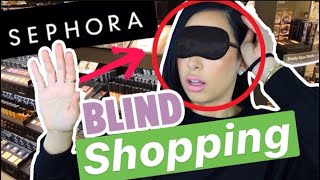 BLINDFOLDED SHOPPING AT SEPHORA CHALLENGE | Mar