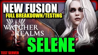 New Fusion Hero Selene - Full Guide and Testing - Not Trash? | Watcher Of Realms - TEST SERVER