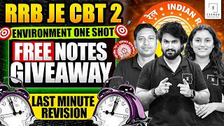 RRB JE CBT 2 Environment and Pollution Control | Last Minute Revision + Free Notes