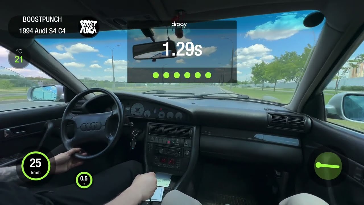 AUDI S4 C4 2.2Ti AT 4WD 1994 STOCK. 0-100 ACCELERATION