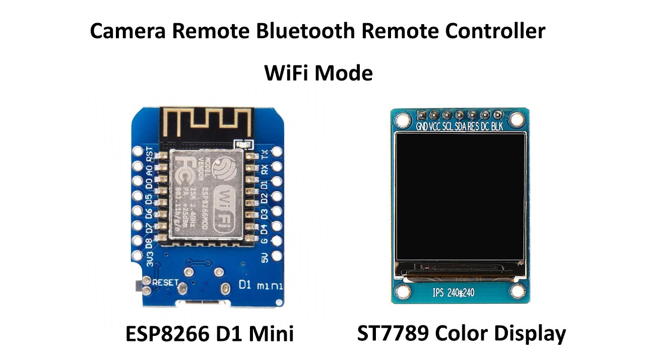 Camera Remote Bluetooth Remote Controller Wifi Mode - YouTube
