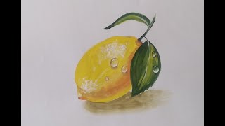 картинка: РИСУЕМ КАПЛИ ВОДЫ НА ФРУКТЕ