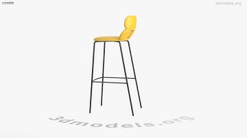 Chairs and More Barstool Nube SG 80 3D model by 3DModels.org