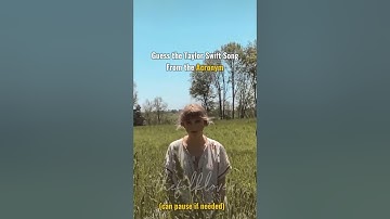 Guess the Taylor Swift song from its acronym | #taylorswift #trending #fypシ #viral #viraledit