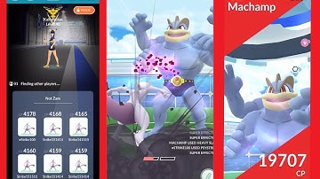 Psystrike Mewtwo vs Machamp Speed kill solo in windy