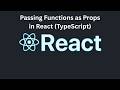 Passing Functions as Props in React (TypeScript)