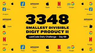 #leetcode 3348. Smallest Divisible Digit Product II #day69 #pythonprogramming #interviewpreparation