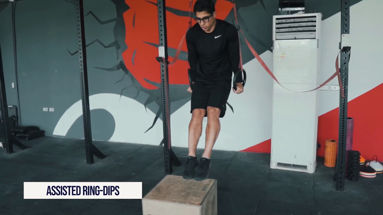 Assisted ring dips YouTube