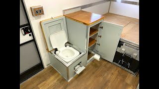 How to Build a DIY Travel Trailer  Porta Potty Cabinet (Part 12)