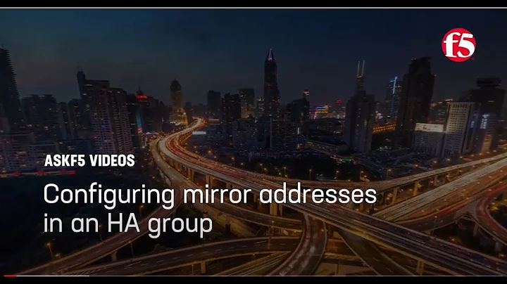 Configuring mirror addresses and determining the active mirroring channel in an HA group