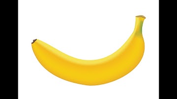 Vẽ quả chuối bằng Mesh Tool   Illustrator