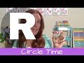 Cirlce Time Letter R